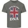 Britain Its in My DNA Funny Union Jack Flag Unisexs Light Cotton TShirt