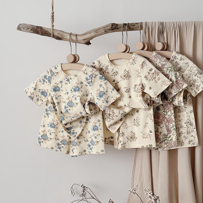 2025 Kids' Summer Pajama Set - Boys & Girls Short Sleeve Shorts