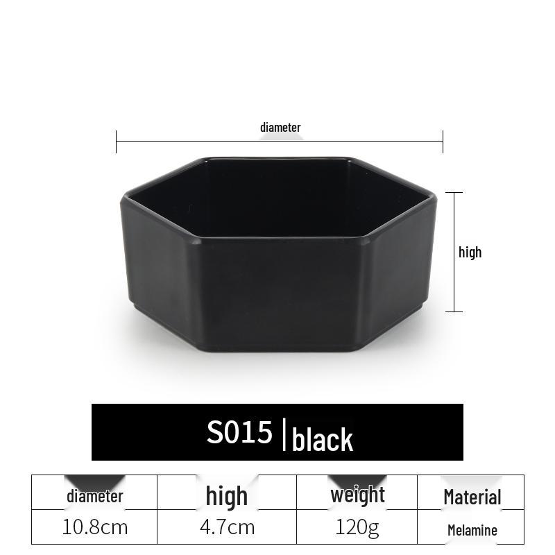 Imitation Porcelain Melamine Dipping and Snack Dish for Restaurants
