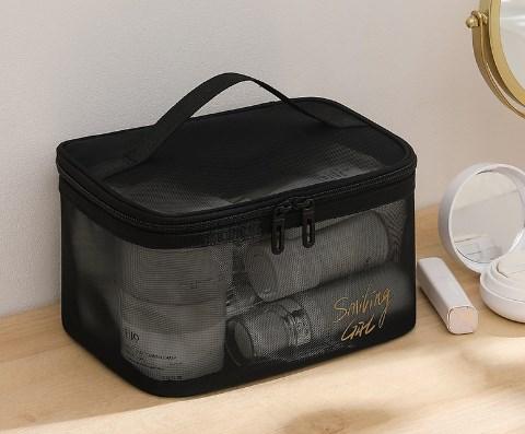 Transparent Makeup Bag Female Network Red Large Capacity Travel Girl Portable Waterproof Toiletry Bag Cosmetics Storage Bag
