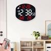 Digital Wall Clock Alarm Timer Multifunctional Decoration Fashion with Controller Desktop for