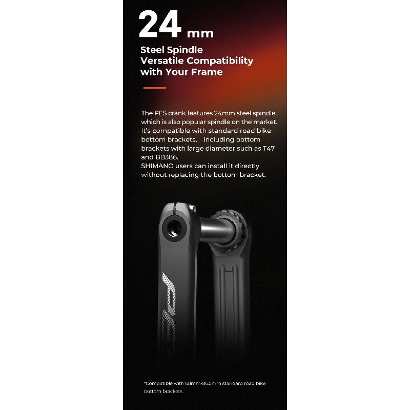 EU BIKE POWER METER Magene Power Meter for Cycling PES P515 Base 4 Bolt 110BCD 24mm Cadence Pedal Balance Ant Steel Spindle Crankset Chainring