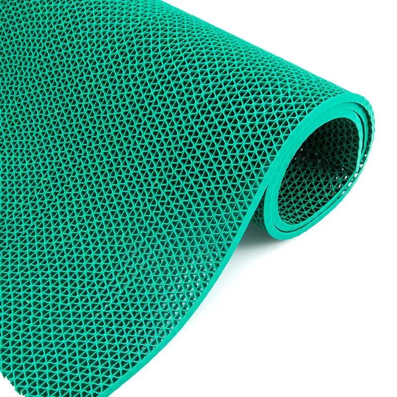 

Полый нескользящий дренажный коврик для пола ванной комнаты, влажная зона, дверь, душевая кабина, многофункциональный кухонный водонепроницаемый пластиковый коврик 60x120cm зелёный