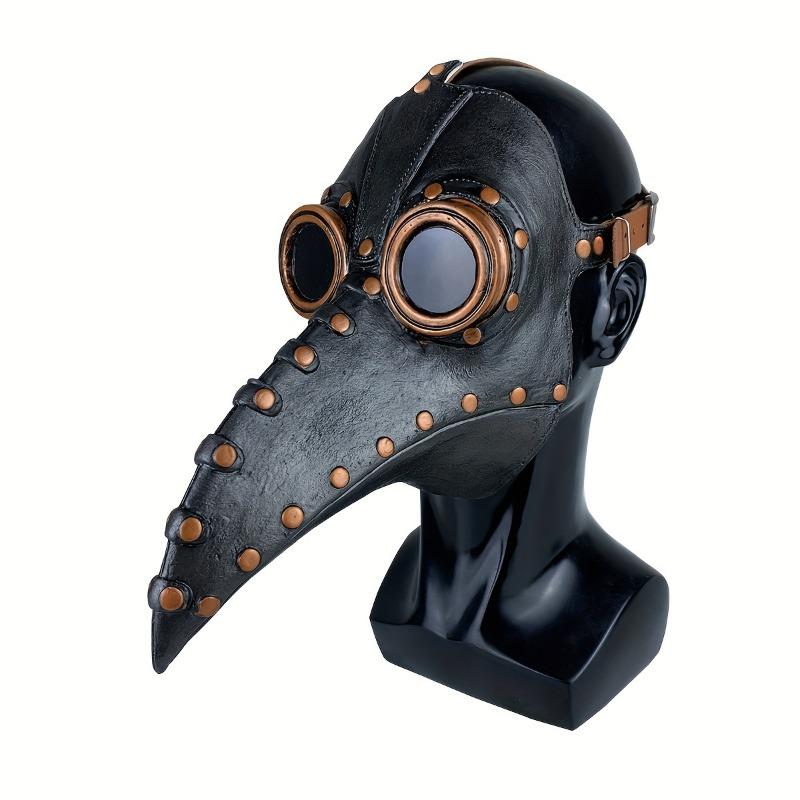 Maschera Becco d'Uccello Autentica Dottore della Peste Steampunk Halloween Accessorio Cosplay Lattice Naturale Feste in Costume Costumi di Halloween