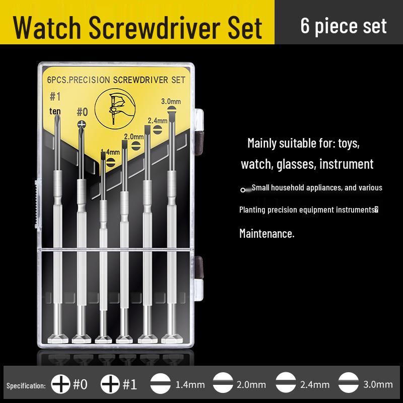 Eyeglass Repair Tool Set: Flathead, Phillips, Hex Key, Screws & Accessories