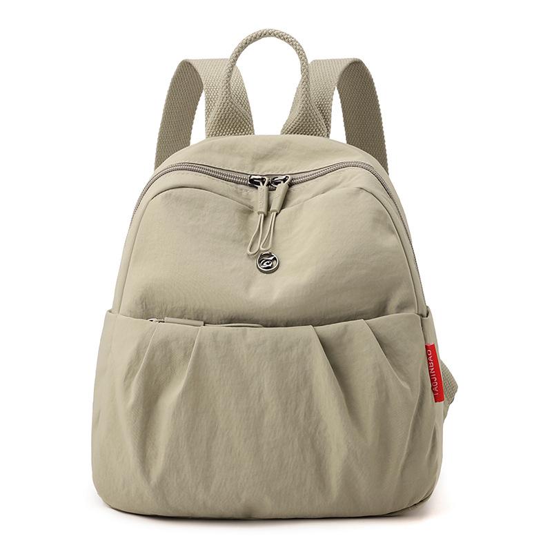 Schoolbag Oxford Canvas Backpack Women's 1011 New Folded Design Stylish Commuter Small Backpack Travel Lightweight School Bag
