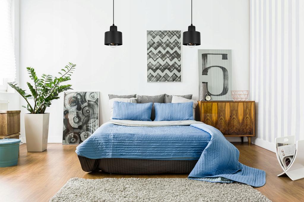 MODERN CEILING HANGING LAMP BLACK LED LAMP