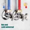 Practical Water Heater Angle Valves Stainless Steel Full Open Designs Cold Hot Water Supply Valves for Home Plumbing