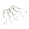 20PCS Fishing Snap Swivels Stainless Steel High Strength B Type Ball Bearing Swivels for Freshwater