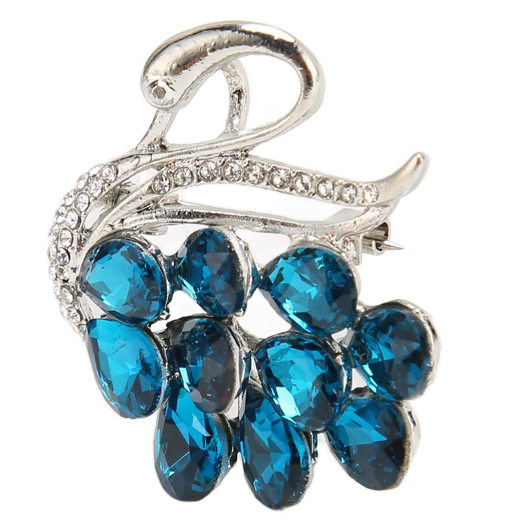 Women Sparkling Animal Brooch Elegant Hypoallergenic Alloy Rhinestone Brooch Pins for Female