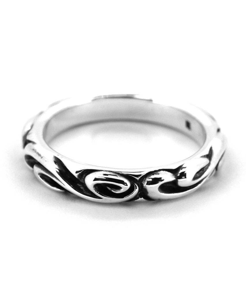 Lionheart LH HOWL Mane Scroll Silver Size 19 Ring, 925,