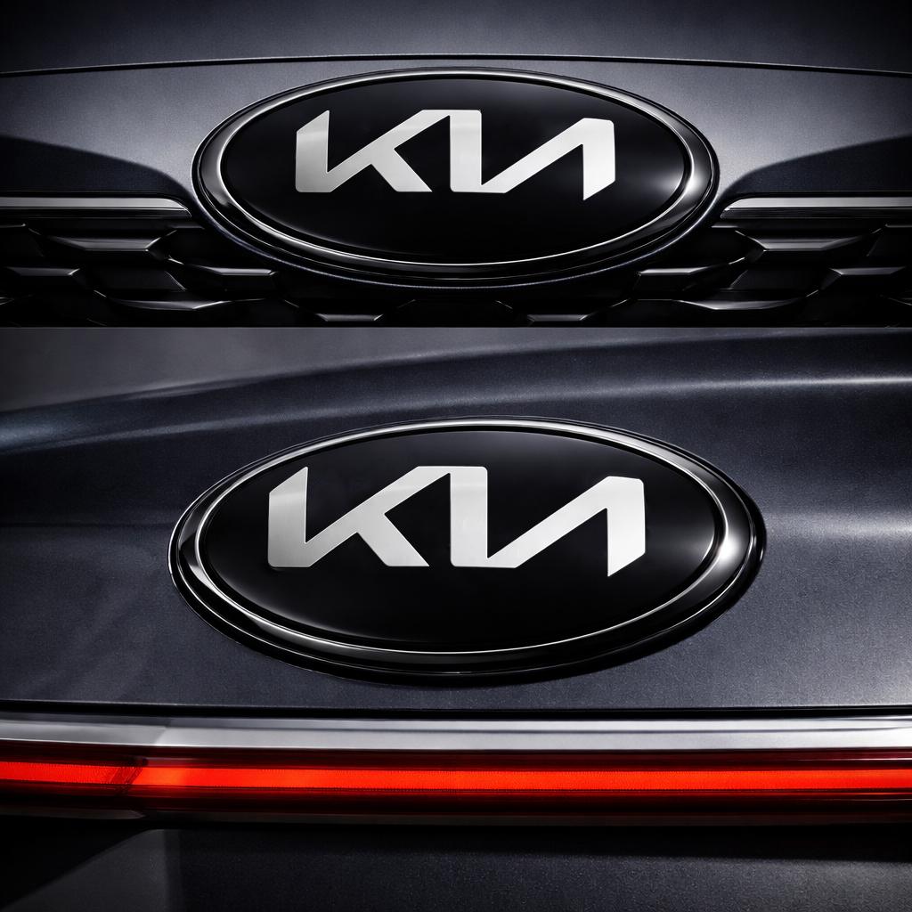 1pcs newest kia ABS 17cm 15cm 13cm 11.5cm 3D Car Front logo Rear Bumper tail door trunk sticker car Emblem styling Accessories