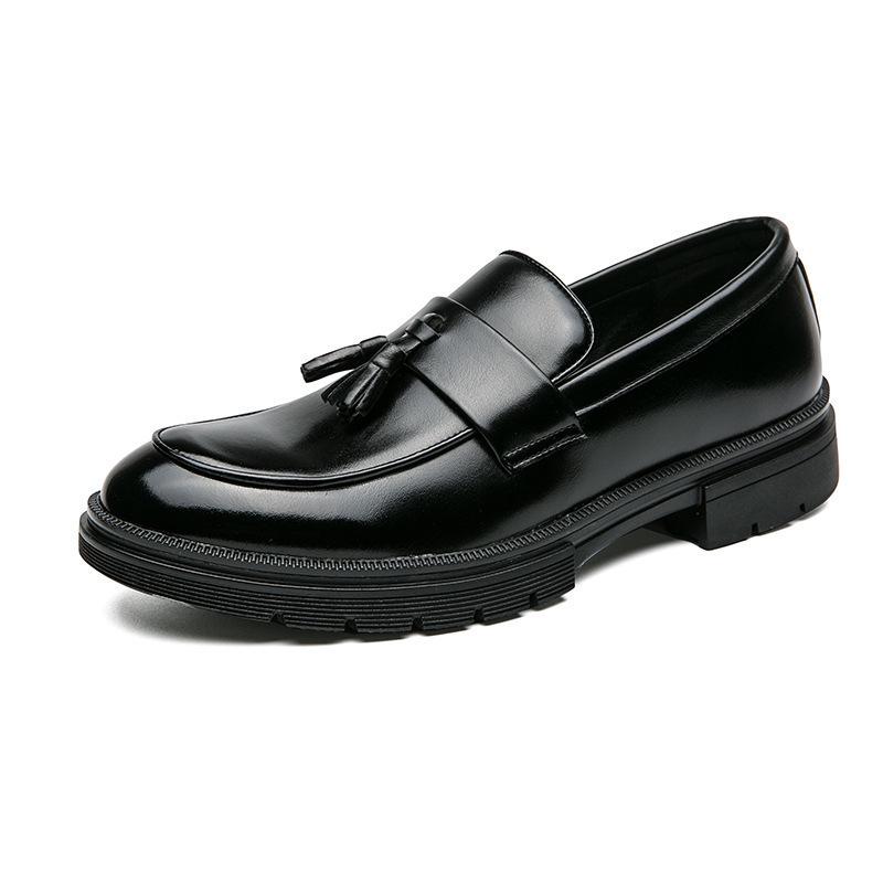 Men's Tassel Loafers: British Style, Big Sizes 38-46, Trendy Casual Leather Business Shoes