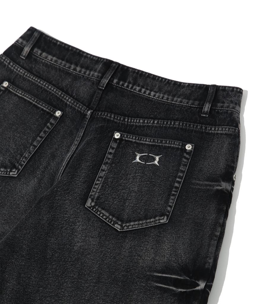 CRITIC Vortex Faded Denim Pants Black