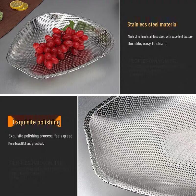 JingJingRS Edelstahl Abtropfkorb Sieb (2er-Pack)