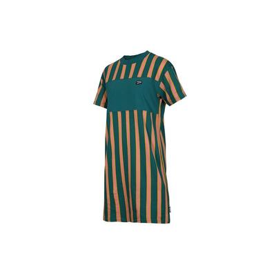 Mode Gestreiftes Lang Kurzarm T-Shirt Damen Tops Grün 596007-34