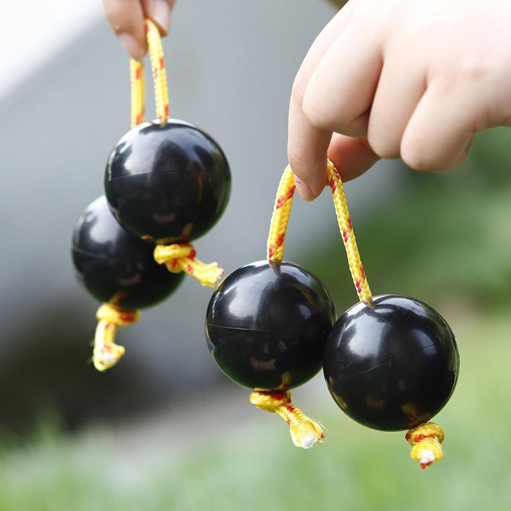 1Pair Asalato African Shakers Rattle Rhythm Percussion Fingertip Ball Instrument