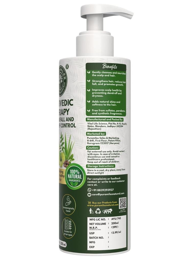 Ayurvedic Herbal Shampoo with Bhringraj Amla Shikakai Reetha Heena & Brahmi | Hair Fall | Dandruff Control | Frizzy Hairs | Discoloration | Dry Scal