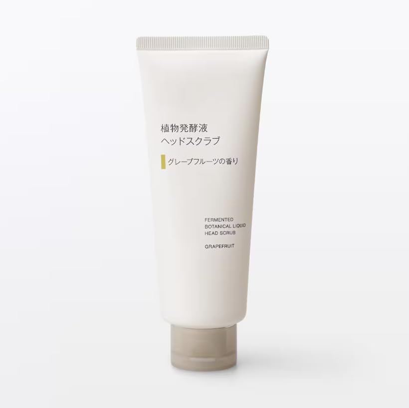 Muji Plant Fermented Liquid Head Scrub Grapefruit Scent 200g use before shampooing that leads healthy scalp.