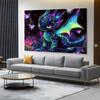 VIKAMA Night Light Colorful Dragon Tapestry Fantasy Fairy Tale Style Decorative Cloth Childrens Room Decoration