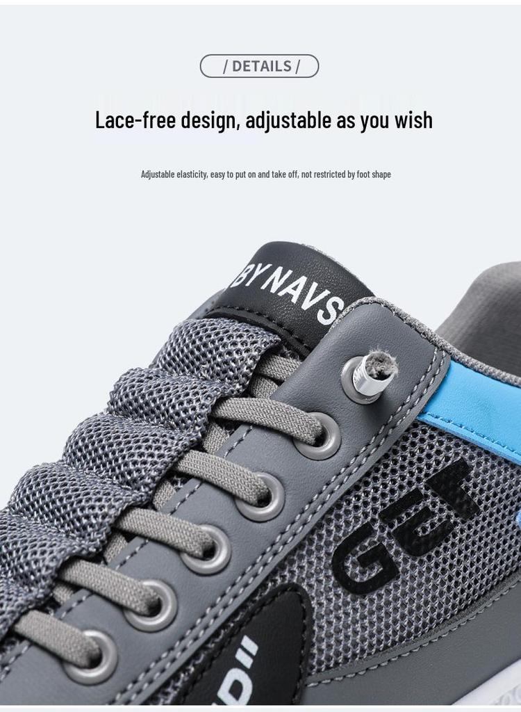 Brand Men's 2025 Summer Lightweight Sports Shoes - Comfortable, Soft Sole, Fashionable, Casual Mesh Design