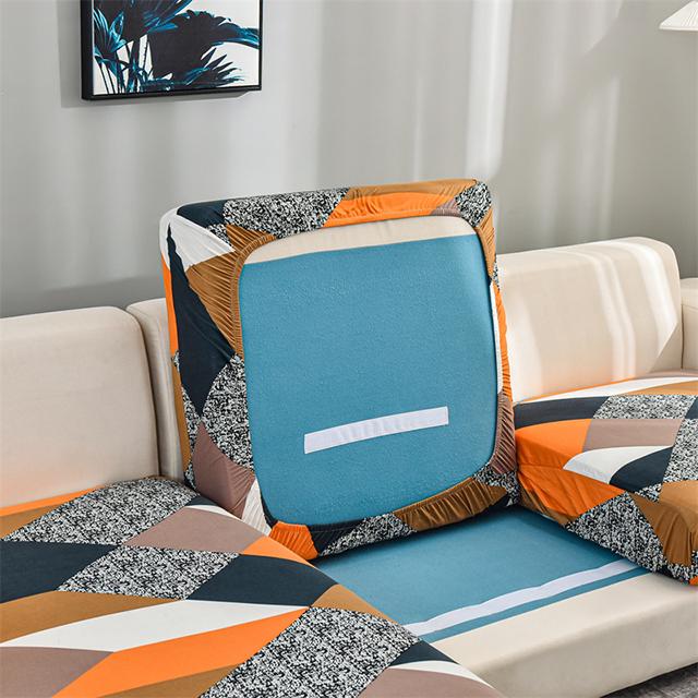 Elastic Sofa Cushion Covers Printed Plaid Sofa Seat Slipcover For Living Room Sofa Chair Couch Cover Home Use Decor Cover 1234seater