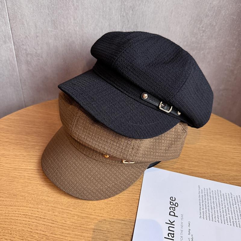 Classic Eight Pointed Hat For Women With Sunshade And Windproof Design In Cotton Polyester For Casual Wear