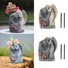 Solar Gartenstatue Outdoor Figur Figur Kondolenzgeschenk Gedenkgeschenk Friedhof Grabdekoration für Balkon
