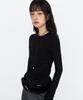 MONGDOL Wool Tencel Round Neck Long Sleeve T-Shirt Mdts111_6 Colors