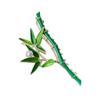 Chinese Vintage Style Retro Fresh Green Bamboo Fashion Pearl Metal Hair Clip Personalized Design Women's Headwear Decoration