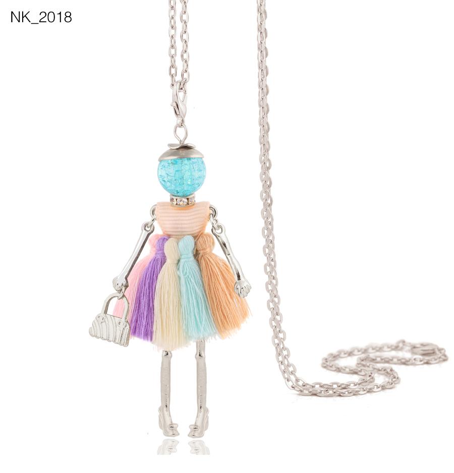 Cute Women Necklace Statement Lady Charm Long Trendy Necklace New Fashion Female Big Pendant Lovely Jewelry Gift