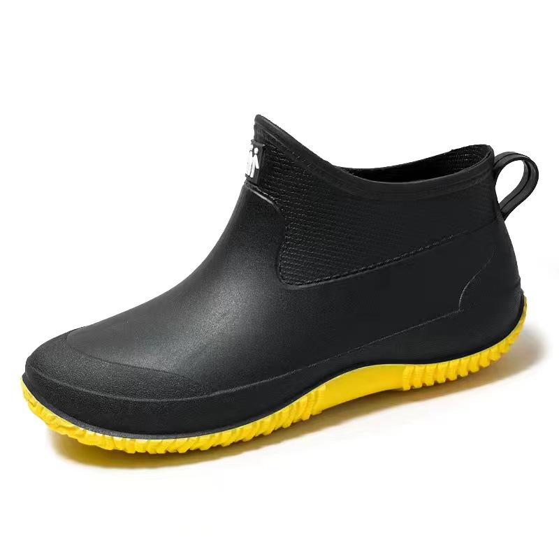 2023 Men's Non-slip Low-top Rain Boots - Waterproof Shoes for Car Washing & Kitchen Use