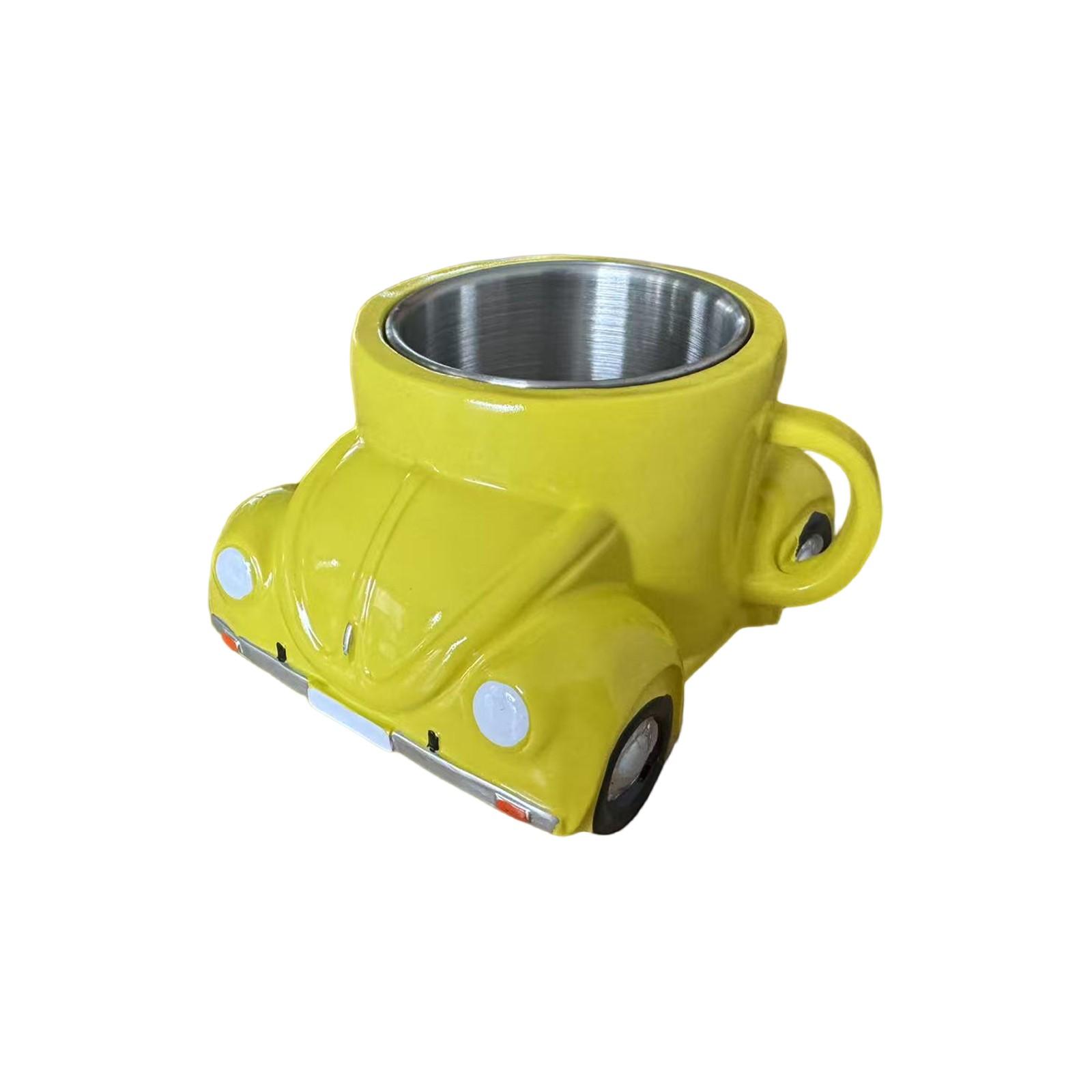 

Кофейная чашка в форме автомобиля, подарок для любителей кофе, кофейная чашка в форме автомобиля One Size жёлтый