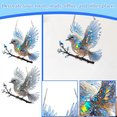 2D Birdy Akrilik Oturma Odası Bahçe Sarkıt Tatil Sahnesi Dekorasyon Sarkıt Hediye