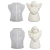 Heart Wings Angel Silicone Scented Candle Mold DIY Girl Sculpture Gypsum Home Decor Handmade Human Resin Mold for Birthday Gifts