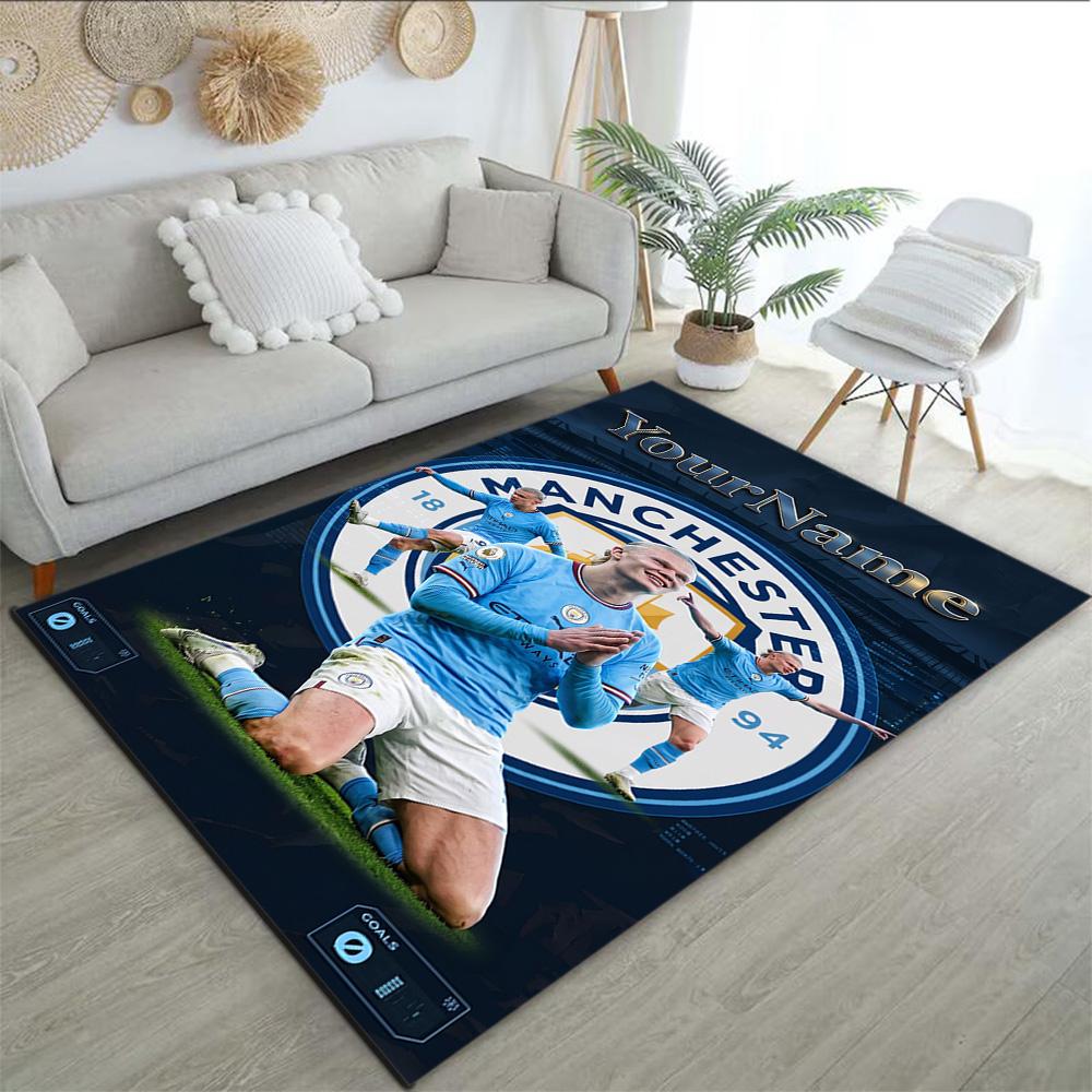 Haaland (3) Personalizza il tuo tappeto con nome, cuscino per sedia da ufficio, regalo per camera da letto, soggiorno di casa.