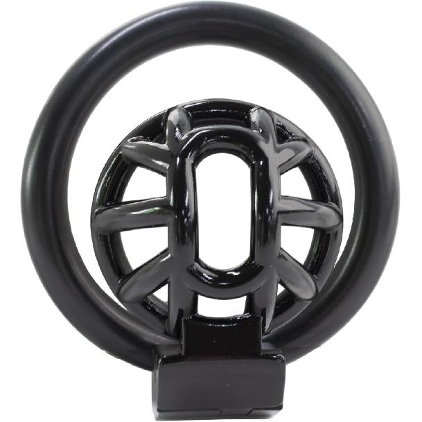 FREDORCH 2022 Super Small Penis Ring Sissy Chastity Cage,Locked in Male Chastity Device with 4 Base Ring (L-Large, Black)