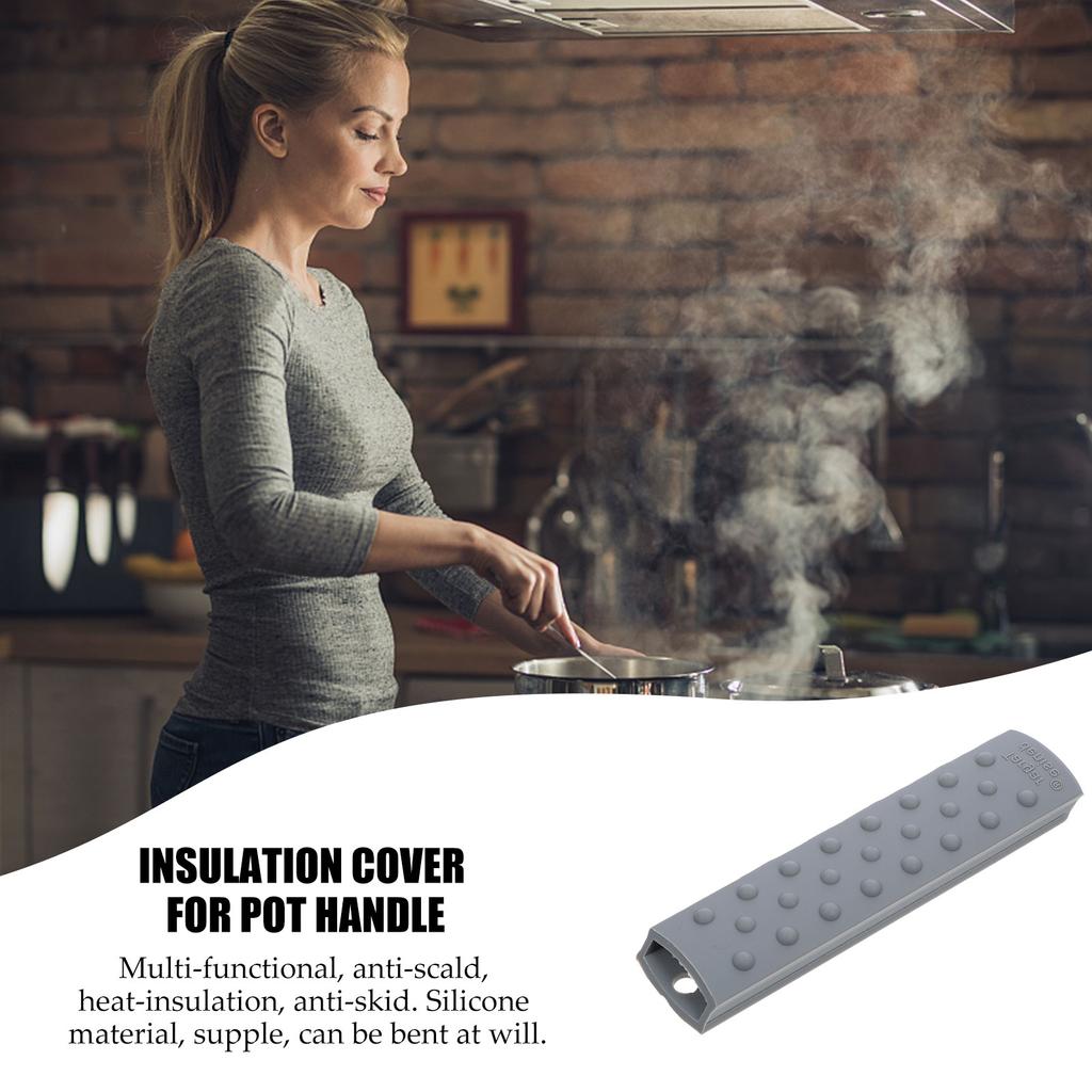 Anti-scald Protective Case Pot Handle Insulation Sleeve Griddle Frying Pan Cover Silica Gel Anti-scalding Silicone