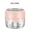 Electric Garlic Chopper Usb Charging Ginger Masher Machine Mini 100/250ml Sturdy Durable Chili Vegetable Crusher Kitchen Tool