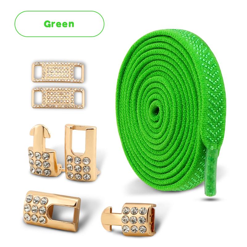 1 pár Elastické tkaničky bez zavazování Bling Diamantové křížové zámky Ozdoby na tkaničky Spony na tenisky pro AF1 Kovové tkaničky pro ženy muže