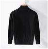 Men's 8503 High Neck Zipper Cotton Sweater - Slim Fit Winter Cardigan