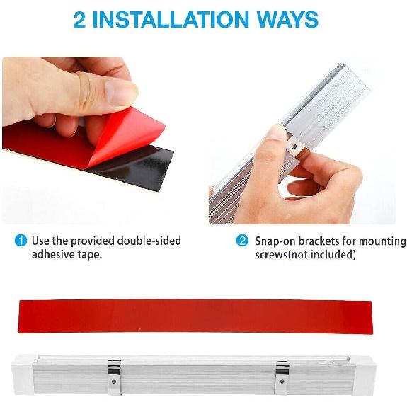 12 Volt LED Lights Bar, Warm White 3000K 13.4 Inch 99 LED 5W 500 Lumens, LED Car Interior Light Strip with Switch for RV Van Boat Trailer Camper,