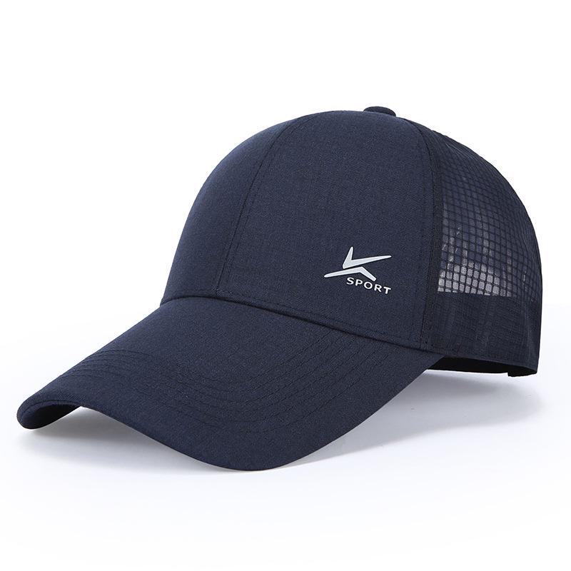 New Summer Men s Breathable Mesh Sun Protection Baseball Cap Adjustable