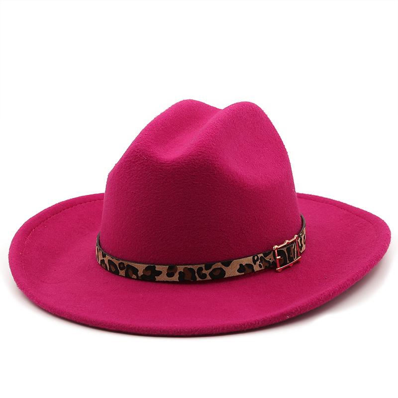 

Новая винтажная ковбойская шляпа в стиле вестерн с широкими полями для мужчин, ковбойская джазовая кепка с широкими полями и кожаным поясом, сомбреро, женская шляпа-федора 56-58CM