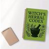 Yousheng Witch's Herbal Notebook Vintage Spiral Bound Plant Journal with Bookmark Mystical Aesthetic Diary for Botany Notes