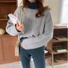 Thick Solid Women Autumn Sweaters Winter Knit Cardigan Korean Fashion Outwear Jacket Ladies Leisure Loose All Match Tops