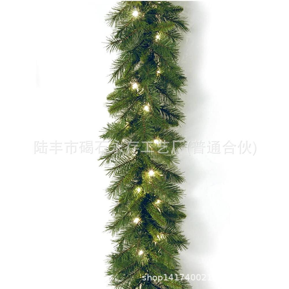 Poinsettia Wreath 180 cm / 2.7 m Christmas Wreath Vines Festive Party Decorations Home Decor for Fireplaces and Staircases