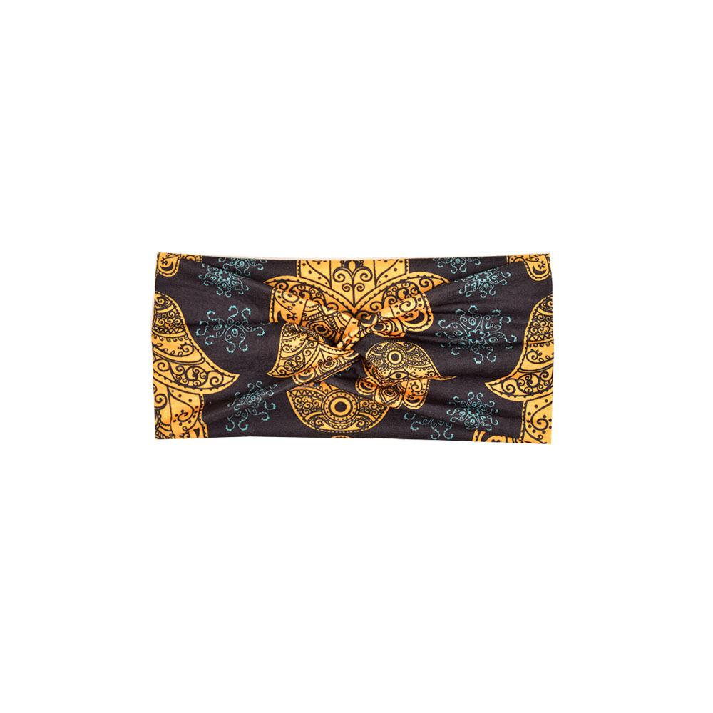 Printed Headband Sports Running Bohemian Face Wash Makeup Hair Cross Wide-brimmed Headband for Women