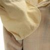 VINTAGE 70s 80s Check Pattern Trousers Pants beige Men's Used