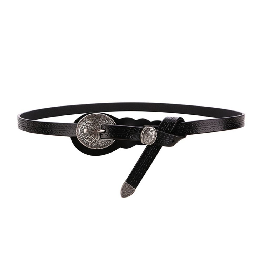 

Металлический кожаный ремень Цинковый сплав Цинковые ремни для мужчин Ретро ремни Для аксессуаров для платья чёрный